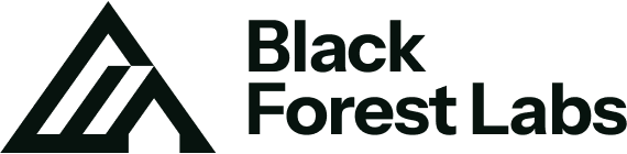 Black Forest Labs geometric symbol beside its black wordmark