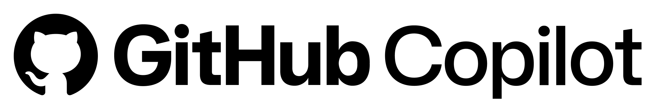 GitHub Copilot product lockup with GitHub symbol