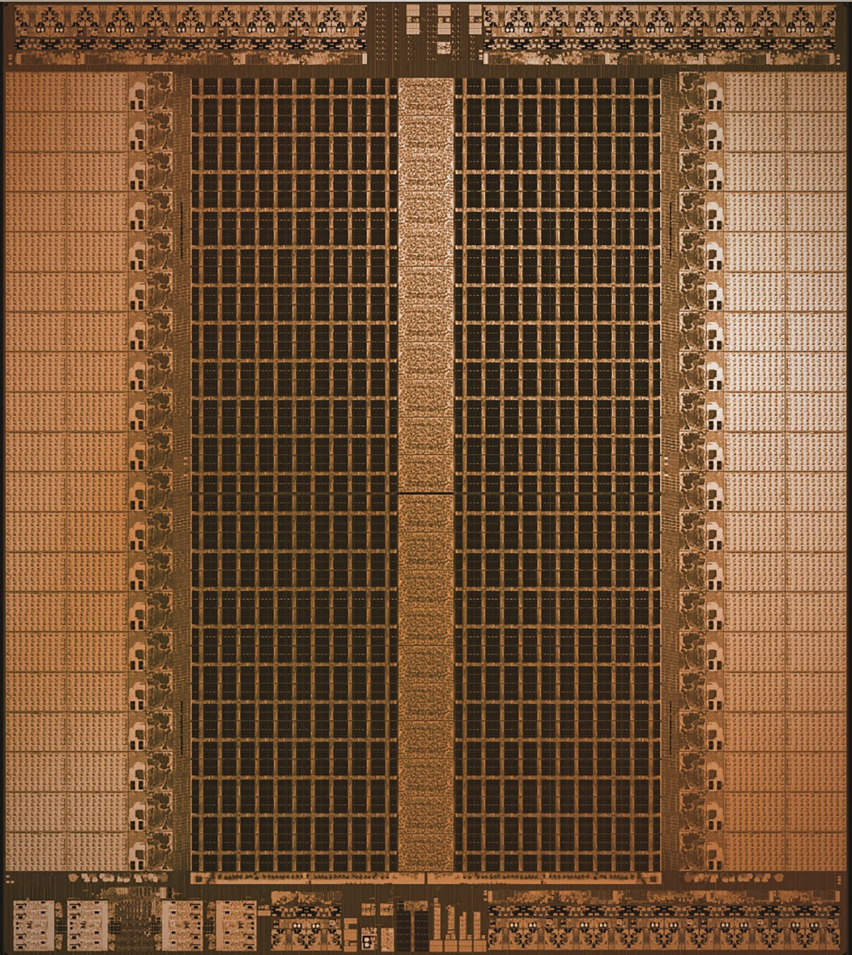 Die photograph of the first-generation Groq LPU chip
