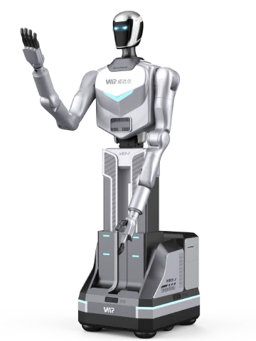 Lanxin VB2 humanoid robot on a wheeled base