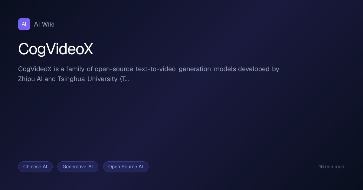 CogVideoX | AI Wiki