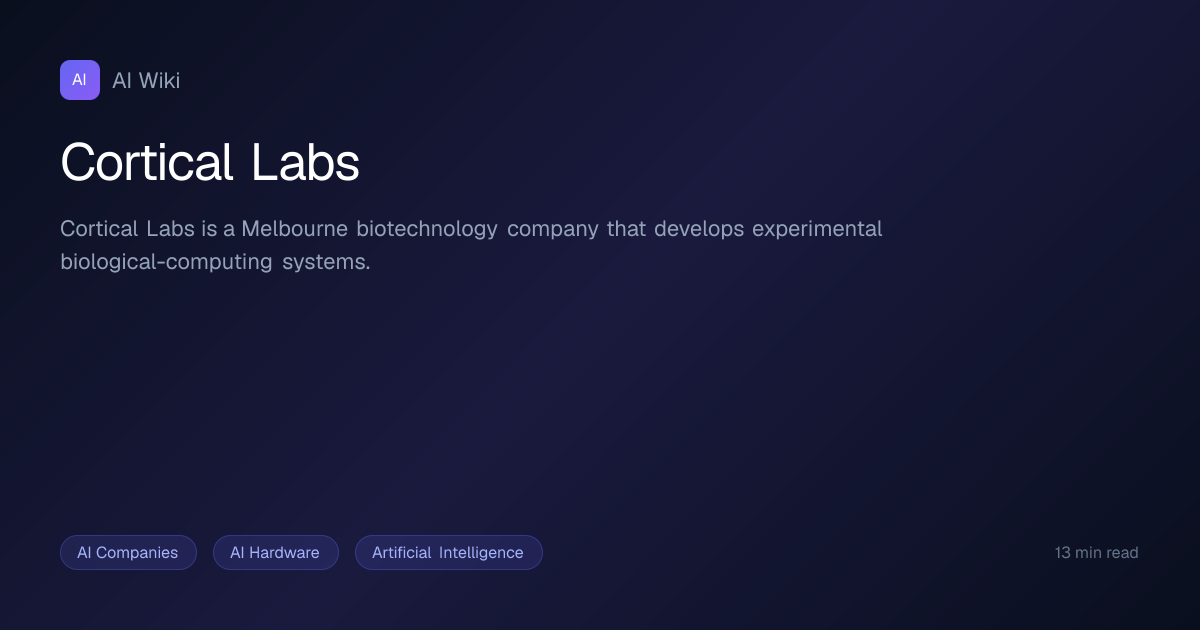 Cortical Labs | AI Wiki