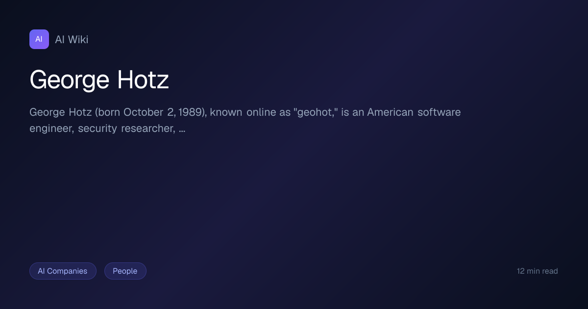 George Hotz | AI Wiki