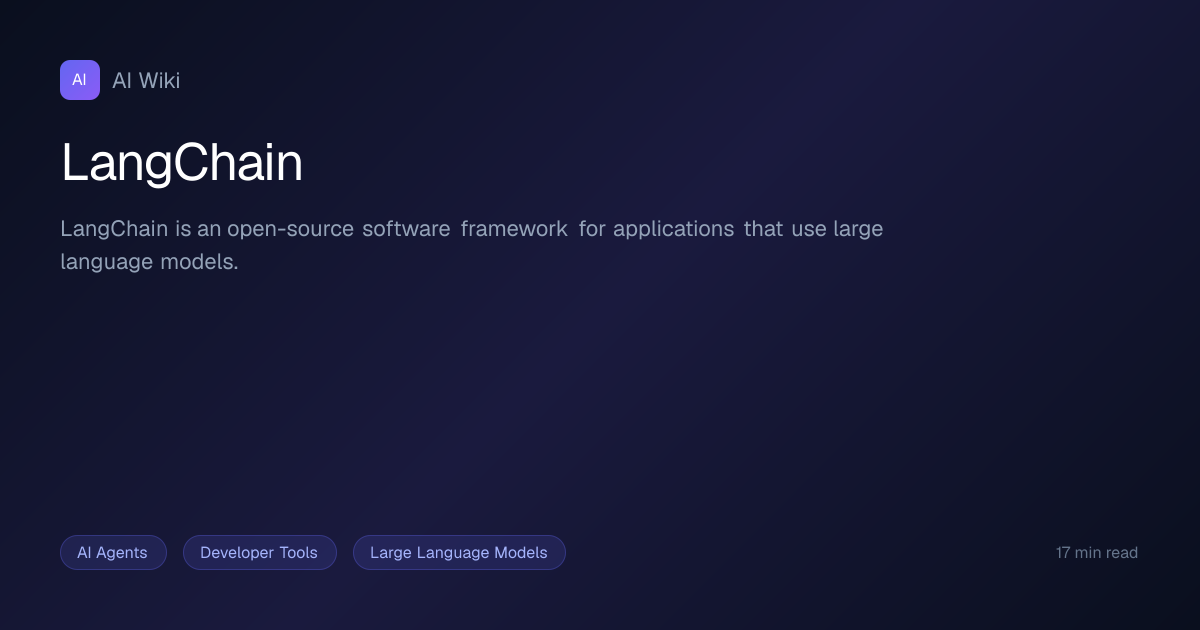 LangChain | AI Wiki