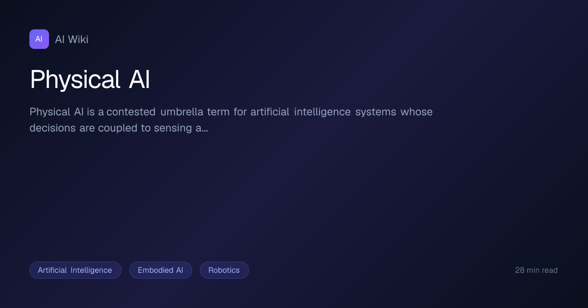 Physical AI | AI Wiki