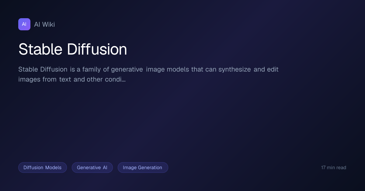 Stable Diffusion | AI Wiki