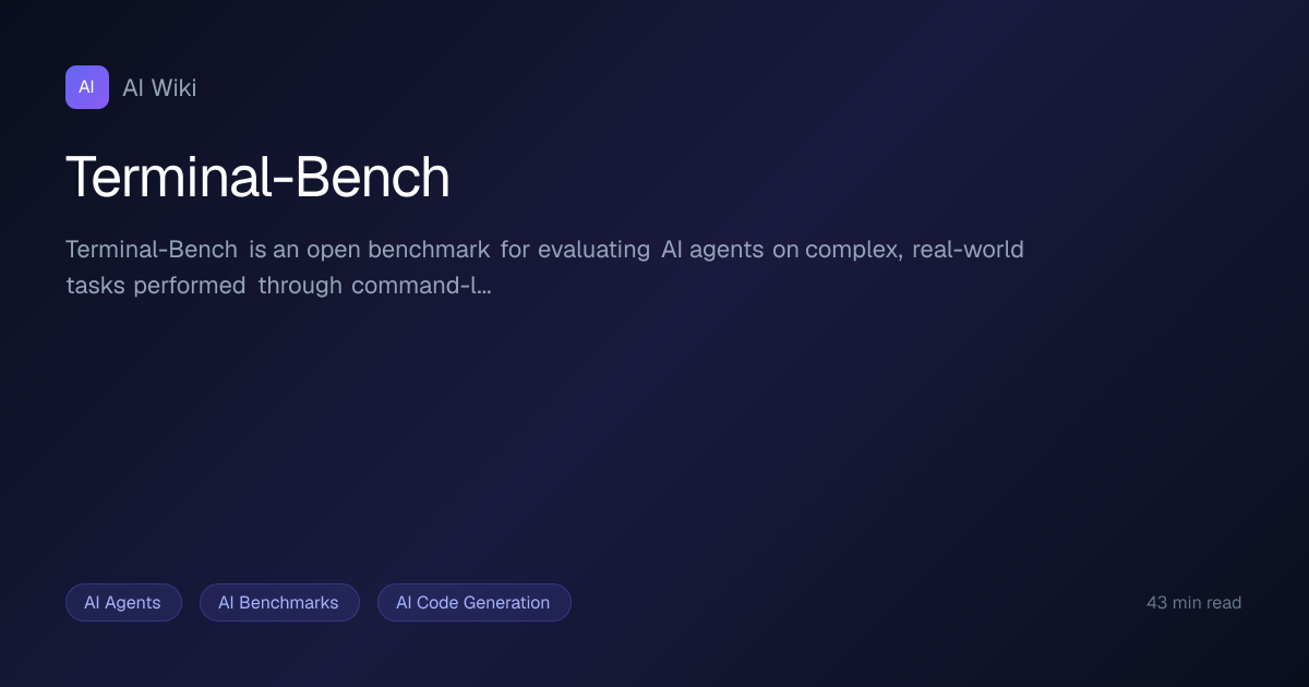 Terminal-Bench | AI Wiki